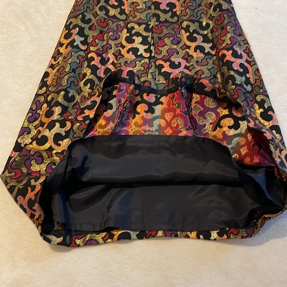 MR GEE VINTAGE BROCADE Black & Gold 3 piece outfit size sm - Picture 5 of 11